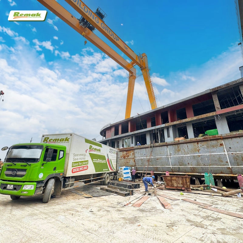 Bông khoáng Remak được dùng cho nhiều khu vực khác nhau trên tàu